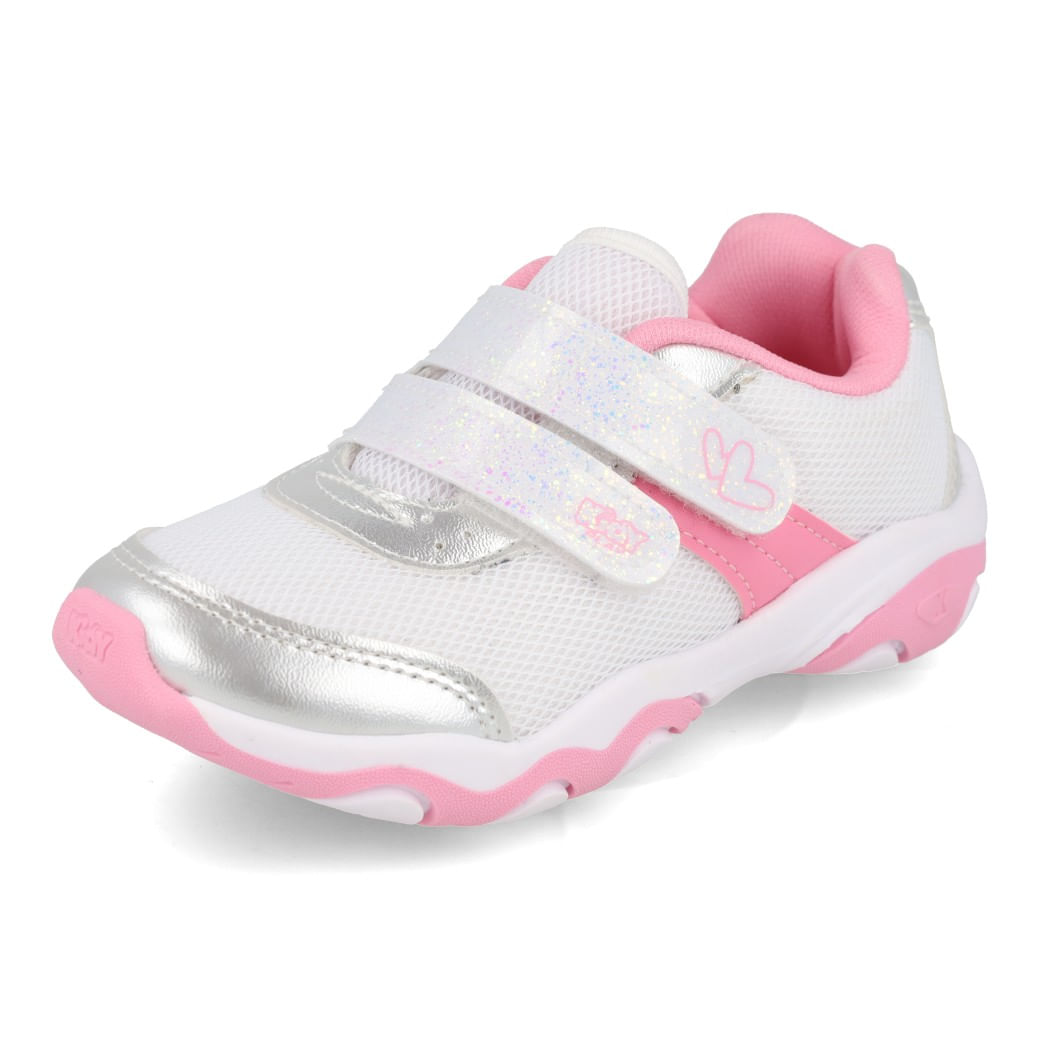 Kidy Tenis 007-1824-0756 Prata-Rosa Sint_10__